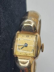 Vintage Ladies Gotham Wind Up Working Bracelet Style Art Deco Watch