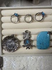Vintage & Modern Estate 22 Pc Turquoise Inspired Jewelry Lot-All Wearable