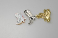 Cowgirl Brooch Lot western boot spur rhinestone enamel cowboy country dance HL8