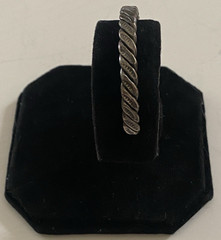Lot of 4 Vintage Sterling Silver Twisted Rope Cuff Bracelets Size 6 & 7 (92.45g)