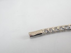 Vintage Sterling Silver 925 Baguette Cubic Zirconia Tennis Bracelet 7″