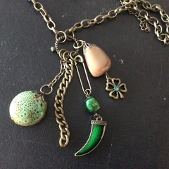 Statement Necklace Signed VCLM