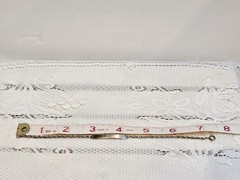 Vintage Speidel USA ID Bracelet Silver Tone Engraved Intials *READ DESCRIPTION*