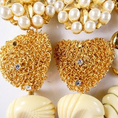 Vintage Clip On Earrings Jewelry Lot 26 Pairs Some Signed Napier Coro Carolee