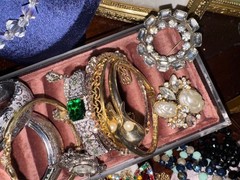 Rhinestone Vintage Jewelry Brooch Lockets Crystal Coro Juliana Weiss Robert Hobe