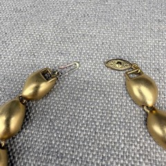 Vintage Necklace Matte Gold Tone Links 16 Inches Classic
