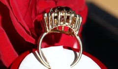 14k yellow gold ring 4.00ct smoky quartz solitaire size 6.5 handmade 7.3gr N2872