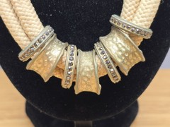 Vintage Tribal Corded Boho Choker 21″ In Long