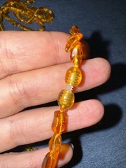 Genuine Baltic Amber Bead Necklace • Polished Honey Amber Nuggets