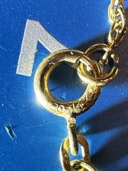 Vintage 1/20 14K Yellow Gold Filled Curb Link Chain Necklace 18”