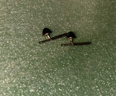 Vintage Cuff Links Green Round Glass Round Formal Tux/Shirt Stud