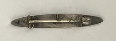 1915 silver h’marked Baby brooch pin, 45mm wide