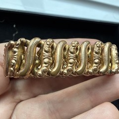 Vintage Sweetheart Expandable WWII Era Gold Plated Bracelet Patented