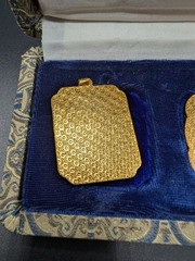 Vintage Cloisonne Pendants From Peking Jewelry With Original Box
