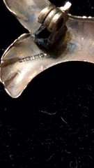 Sterling Silver 1930s Art Deco Flying Fish Cute Marked Sterling As Pictured