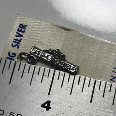 Sterling Silver Vintage Graduation Diploma Charm Pendant Aprx 1/2″ Made in USA