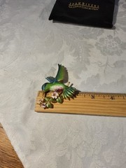 NEW Retired Vintage Joan Rivers Pin Brooch Flights of Fantasy Hummingbird Enamel
