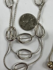 Trifari Multi-Chain Necklace Station Silver 16 in to 17.5 in Length – Vintage