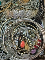 8 Pounds 4 Oz Old Jewelry Lot VTG To Now Junk, Wearable, Craft-Tangles Huge