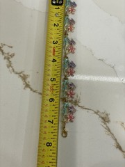Vintage Enamel Tropical Bracelet Clasp Starfish Fish Seahorse Women USA Made