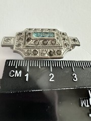 Antique Brooch Pin Silver Tone Possibly Pewter 1800s-1900s?