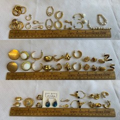 Vtg Earring Lot Jewelry Rama Liz Claiborne Monet Napier Enamel Rhinestone