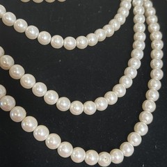 Necklaces TWO 18” Quality Faux Glass Pearl Beads. Very Good Color. Just Classic