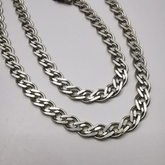 Vintage Sterling Silver Signed Handmade Chain Necklace 22.05in (56cm) 0.52oz