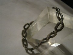 1930s Coro (Straight line mark, non-cursive “r”) Link Bracelet Ideal for Charms