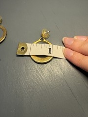 lot of two gold tone vintage 80s earrings