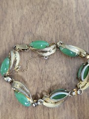 Vintage Sorrento Sterling Silver & Filigree Bracelet & Clip Earrings
