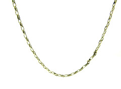 Sterling Silver Oval Link Chain Necklace 2mm 19 inch 2.21g