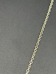 Vintage 18″ Sterling Silver Tigers Eye Pendant Necklace 6 Grams E20