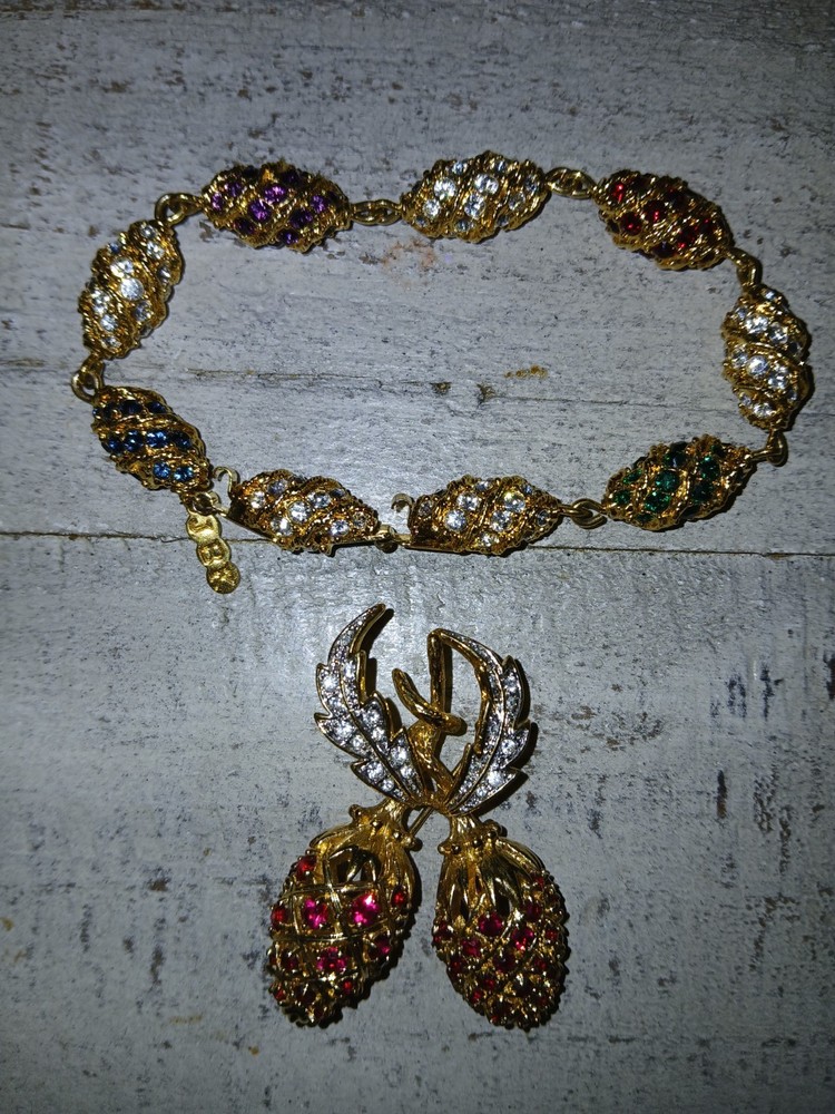 Jacqueline B Kennedy Bracelet And Brooch
