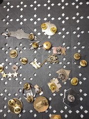 Lot Of Military Themed Pins Military Pin Lot DSTAB