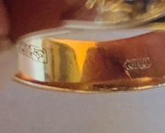 Original Vintage Gold Ring 14K (585) Made in Former USSR Weight 4.34g. Sz 16.5mm