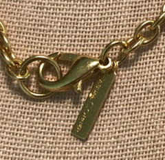 Casual Corner gold wire wrapped faux Pearl pendant necklace long 36”