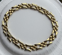 Vintage Erwin Pearl Designer Gold Tone Necklace Signed