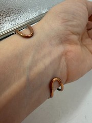 Vintage Bracelet Copper Cuff Bell Trading Post Southwest Wings 7 in PJ
