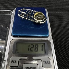 Vintage Old Brooch 925 Sterling Elegant Unique Irregular Yellow Stone For Man