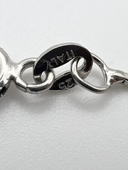 Sterling 925 Silver Vintage Southwest Estate Box Necklace 18.75”in 2.4grams 1mm