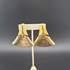 Vtg Lg Earrings Dangle Unsigned LES BERNARD Fashion Jewelry Runway Statement St9