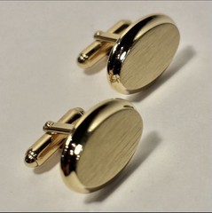 Lot of 4 Assorted Vintage Gold Tone Bullet Back Cufflinks and Tie Tack