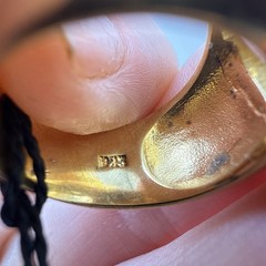 Swarovski Ring Swan Signed Sterling Silver Cocktail Yellow 5 Halo Gold Plated