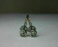 Art Deco Style 2Ct Lab Created Diamond Drop Wedding 14K White Gold FN Earrings