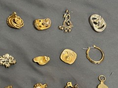 Lot 24 Designer Earrings SINGLES ORPHANS Monet Trifari Kors KREMENTZ Judy Lee