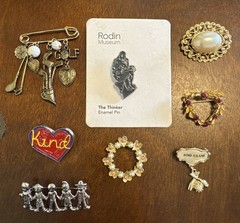 Lot of 8 Variety Brooches/Pins