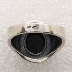 Vintage Luxury RING Silver 925 with Big Bright Stone -size: 9US (19mm), 6.2g| #6