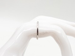 Antique 1964 Tiffany & Co 2mm Platinum Wedding Band Ring SIGNED 3g