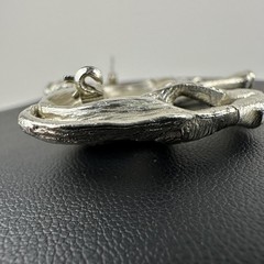Vintage Horse Brooch Silver Tone Prancing Stallion Equestrian Western Figural